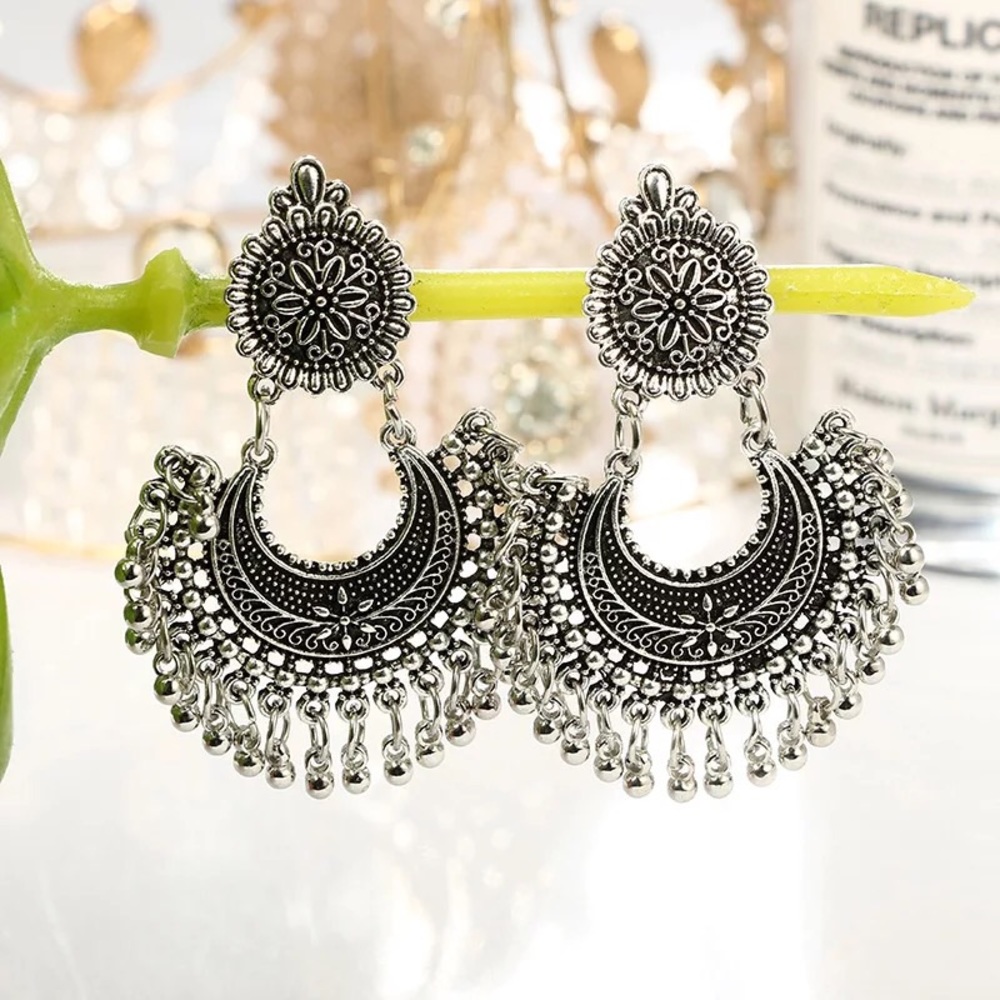Boho bohemian Gypsy Earrings - Picture 4 of 7